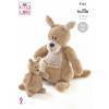 Kangaroo and Joey in King Cole Truffle and Big Value Baby DK 50g (9161)