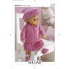 Doll's Outfit in Hayfield Baby Bonus DK (3119)