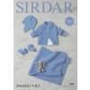 Jacket, Helmet, Bootees and Blanket in Sirdar 4 Ply (4686)
