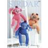 Monkey Toy in Sirdar Snuggly Snowflake DK and Sirdar Snuggly DK (4823)