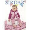 Baby Girl's Hooded Coat and Blanket in Sirdar Snuggly Squishy and Sirdar Snuggly Snowflake Chunky (4853)