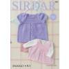 Dress and Pinafore in Sirdar Snuggly 4 Ply (4885)