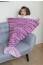 Crocheted wraparound kids' mermaid tail blanket 