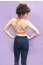 Women's crochet bikini top back view