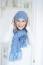vintage style pull on ladies hat and scarf with fringe knitting pattern