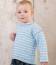 Child's Breton Stripe Sweater in Emu Cotton DK (3016)