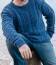 Mens Cotton Cable Sweater in Emu Cotton DK (3012)
