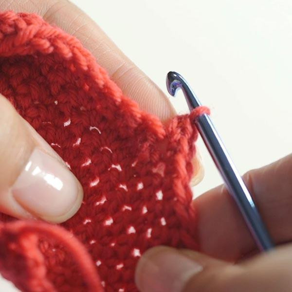 Step by step crochet: Double crochet illustrations