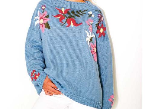floral women's sweater