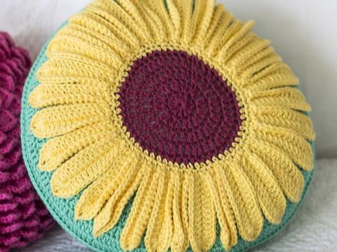 sunflower cushion