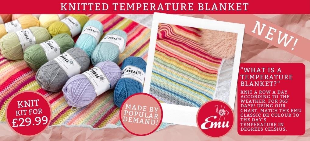 The Knitted Temperature Blanket